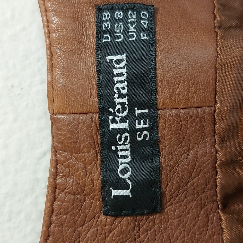 Vintage Louis Feraud Leather Vest - Picture 4 of 14